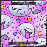 Sleepy Boos Seamless File + Matching PNGs