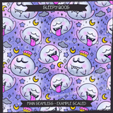 Sleepy Boos Seamless File + Matching PNGs