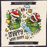 Sleepy Gamer Plant Seamless File + Matching PNGs