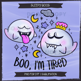 Sleepy Boos Seamless File + Matching PNGs
