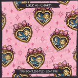 LUCK #1 CHARM Seamless Files + Matching PNGs