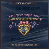 LUCK #1 CHARM Seamless Files + Matching PNGs