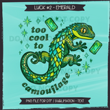 LUCK #2 EMERALD Seamless Files + Matching PNGs