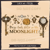 LUCK #4 MOON Seamless Files + Matching PNGs