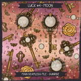 LUCK #4 MOON Seamless Files + Matching PNGs