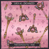 LUCK #5 ENCHANTED Seamless Files + Matching PNGs
