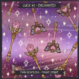 LUCK #5 ENCHANTED Seamless Files + Matching PNGs