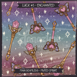 LUCK #5 ENCHANTED Seamless Files + Matching PNGs