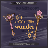 LUCK #5 ENCHANTED Seamless Files + Matching PNGs