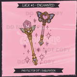 LUCK #5 ENCHANTED Seamless Files + Matching PNGs