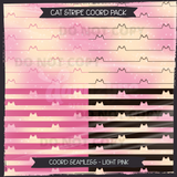 Cat Stripe Seamless File COORD Packs