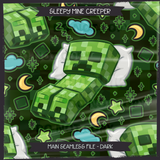 Sleepy Mine Creeper Seamless File + Matching PNGs