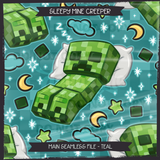 Sleepy Mine Creeper Seamless File + Matching PNGs