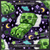 Sleepy Mine Creeper Seamless File + Matching PNGs