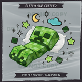 Sleepy Mine Creeper Seamless File + Matching PNGs