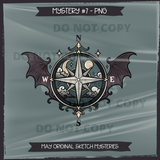 May Original Sketch Mysteries Seamless Files + PNGs
