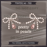 May Original Sketch Mysteries Seamless Files + PNGs
