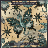 Cryptid Night Flyers - Nessie Seamless File + Matching PNGs