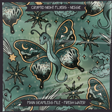 Cryptid Night Flyers - Nessie Seamless File + Matching PNGs