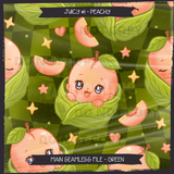 JUICY #1 PEACHY Seamless Files + Matching PNGs