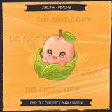 JUICY #1 PEACHY Seamless Files + Matching PNGs