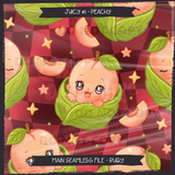 JUICY #1 PEACHY Seamless Files + Matching PNGs