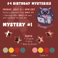 $4 Birthday Mysteries Seamless Files + PNGs ✨REVEALED✨