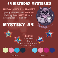$4 Birthday Mysteries Seamless Files + PNGs ✨REVEALED✨