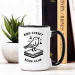 Bird Street Book Club - Standard White Mug White + Black Pre-Order