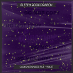 COORD Sleepy Book Dragon Seamless