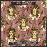 YUCK #9 GODDESS Seamless Files + Matching PNGs