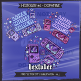 Hextober #6 Dopamine Seamless File + Matching PNGs