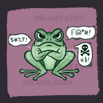 Frustrated Frog PNG