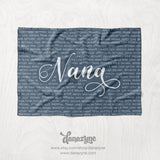 RTS - SAMPLE of our Loved One Family Name Blanket - MYSTERY DESIGN