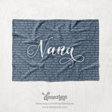 Personalized Loved One Family Name Blanket - Repeating Kids / Grandkids Names